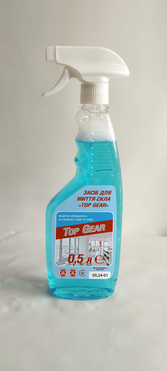 Засіб для миття скла «Top Gear» (0,5 л тригер)